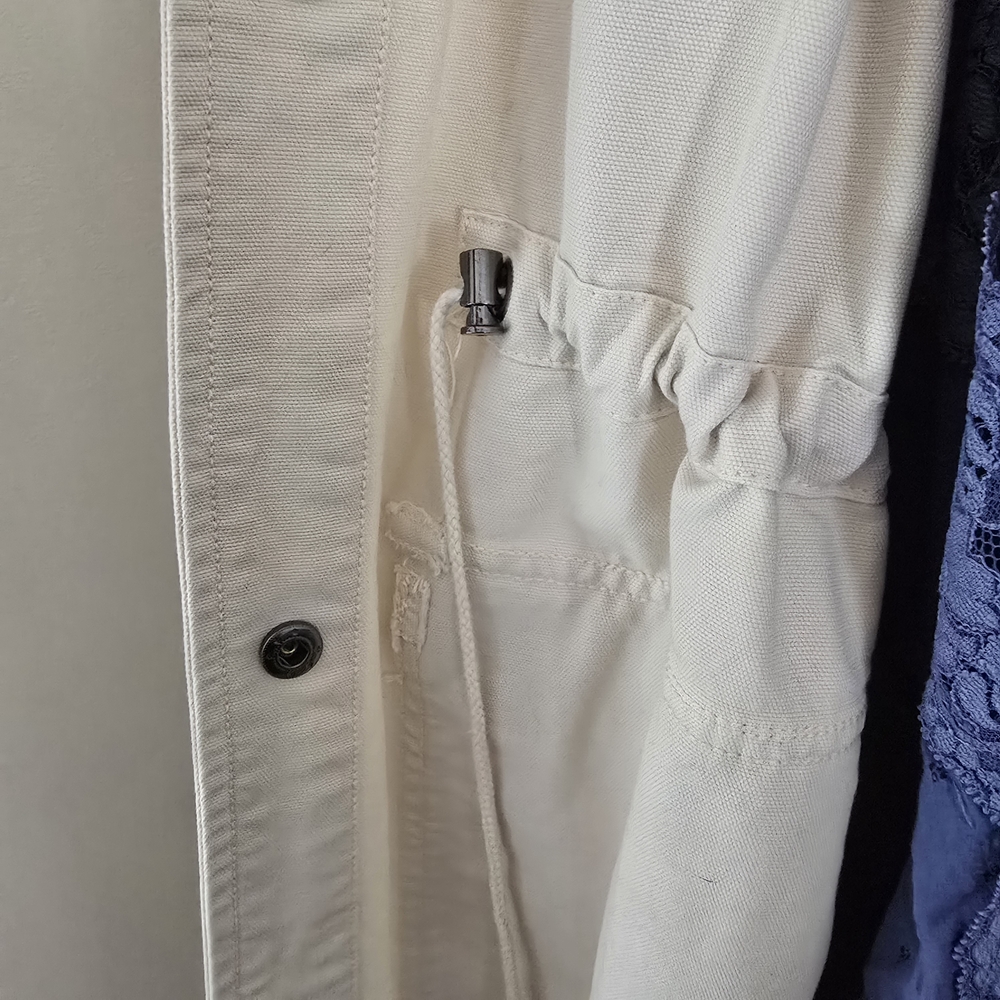 FREE PEOPLE HUNTER DUSTER MAXI LENGTH CREME XL - Picture 9 of 13
